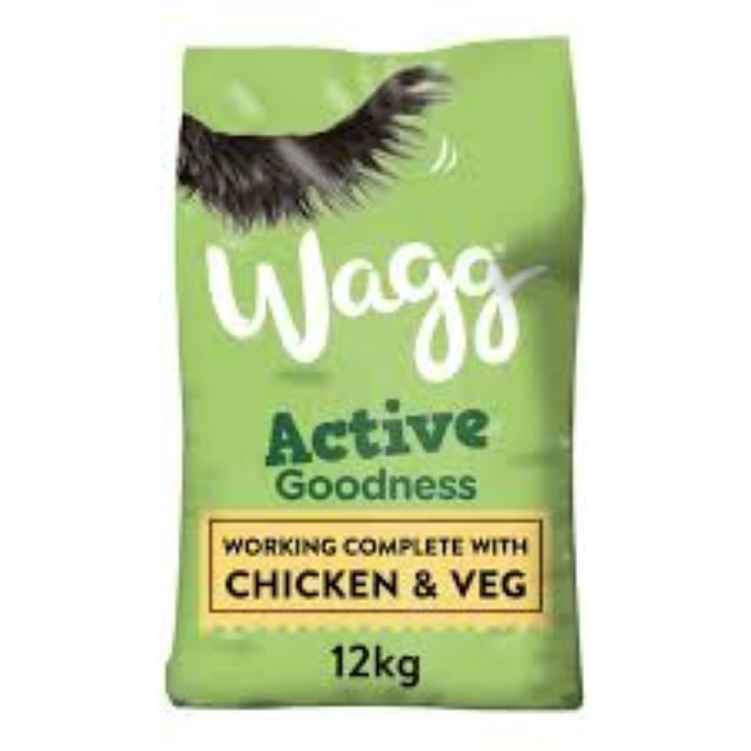 WAGG DOG FOOD ACTIVE CHICKEN 12KG